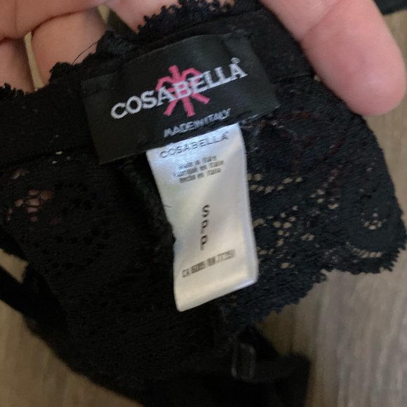 Cosabella Sonia Lace-Trim Bralette in Black - Picture 4 of 5